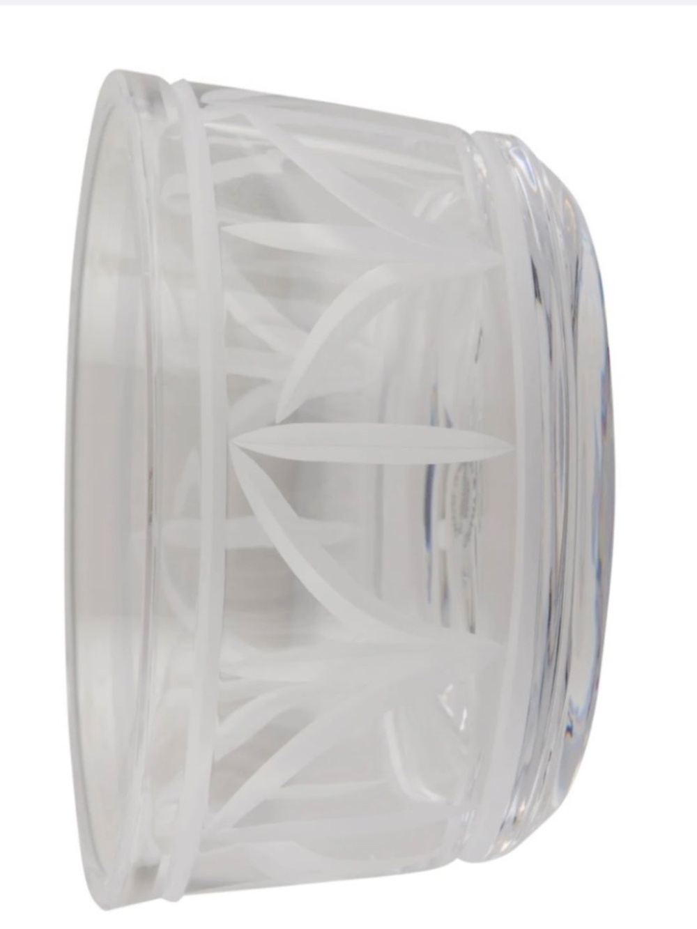 Tiffany & Co. Clear crystal Wheat Leaf Bowl
